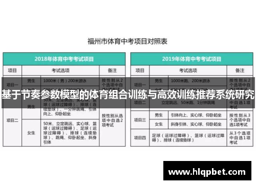 基于节奏参数模型的体育组合训练与高效训练推荐系统研究